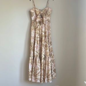 Zimmermann, size 1, small, linen, floral, like new, cutout